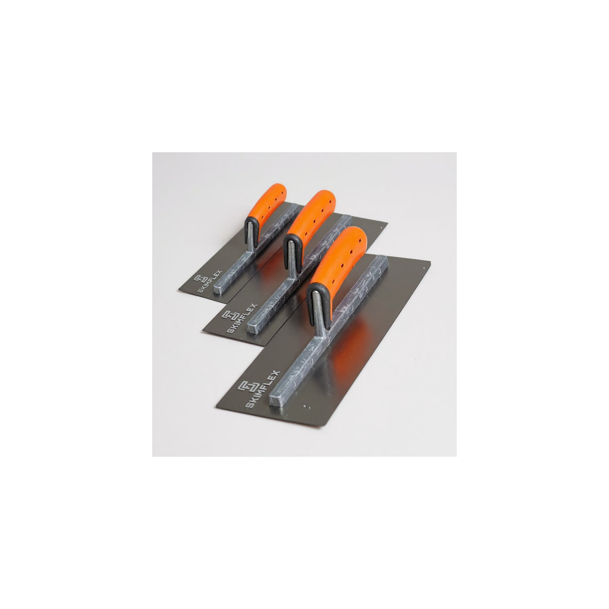 Plastering Finishing Trowel Set Stainless Steel Rubber Grip 13",14"16"