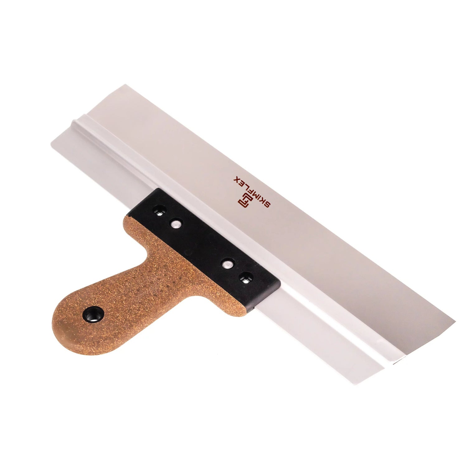 Skimflex Plaster Spatula – Stainless Steel Flattening Tool with Cork or Rubber Handle (10"-24")