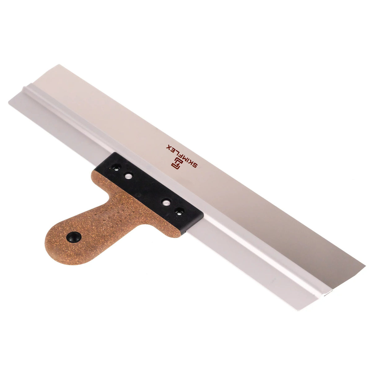 Skimflex Plaster Spatula – Stainless Steel Flattening Tool with Cork or Rubber Handle (10"-24")