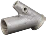 Aluminium Plaster Spray Head 25mm – Straight & 45° Angle 1"