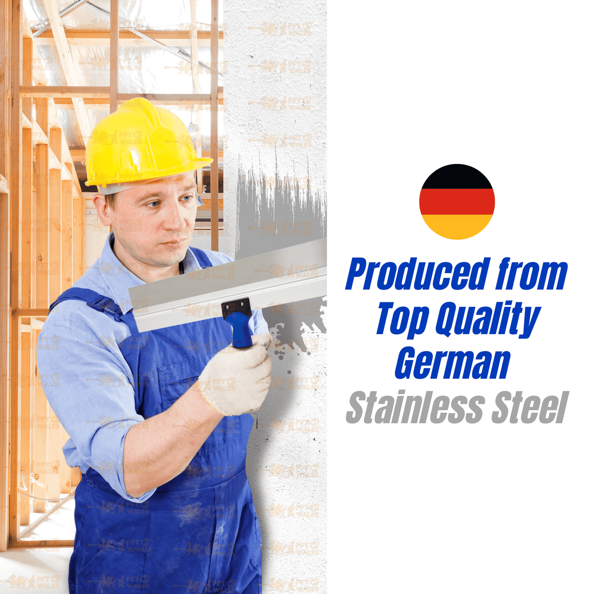 Refina Flattening Spatula – Stainless Steel 0.5mm Finishing Blade (12"–32")