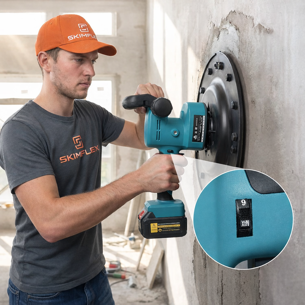Skimflex Cordless Power Float 400mm – Variable Speed Render Finishing Machine
