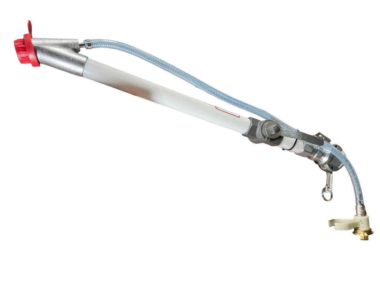 long reach plaster spray gun with aluminium shut off valve 14mm cap for G4 machine