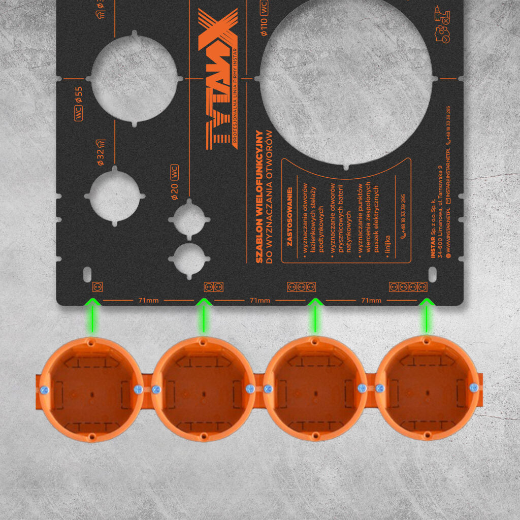 Tile Template Skimflex Tytan – Multi-Function Tiling Hole Cutting & Measuring Guide