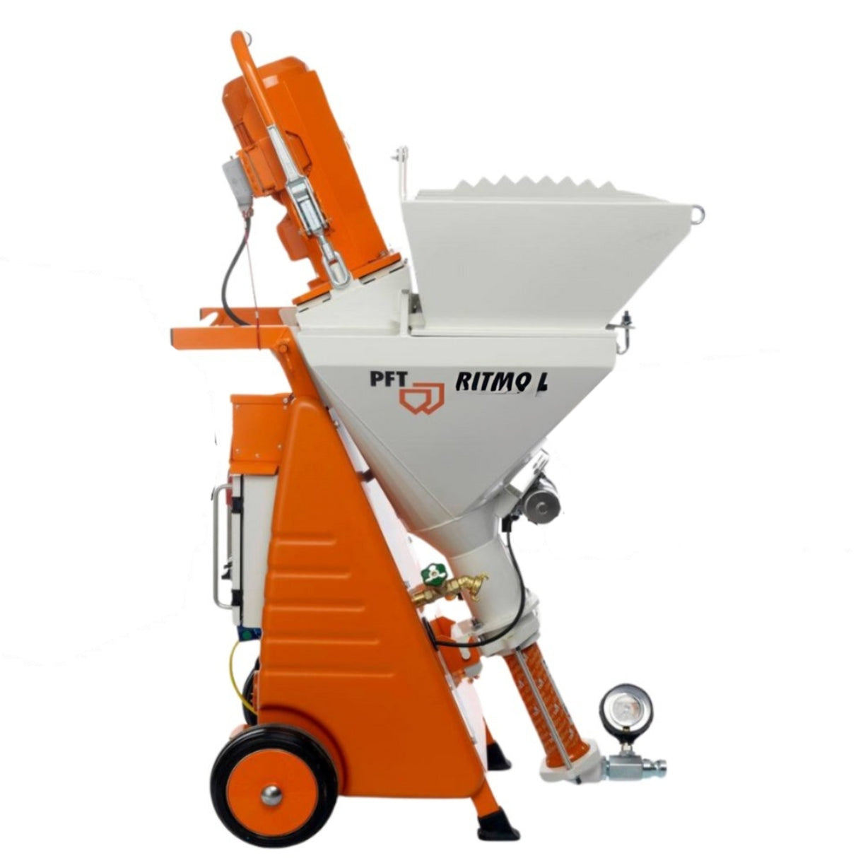 PFT Ritmo wih greedy hopper installed