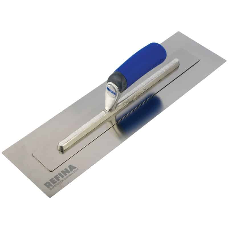 Refina Superflex 2 Trowel  Flexible 0.4 mm Stainless Steel Plastering Trowel for Walls & Ceilings – Soft Grip Handle Finishing Tool