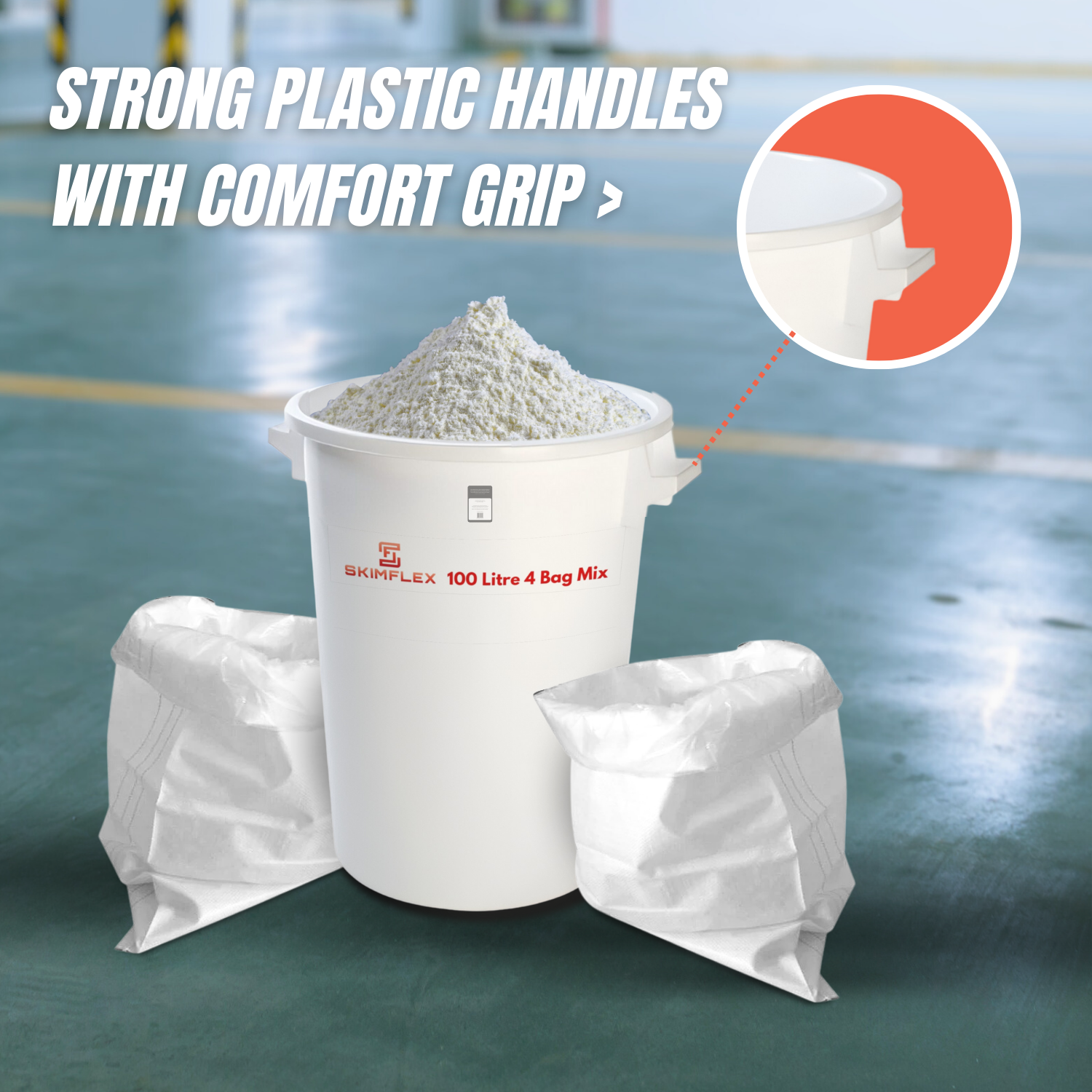 Skimflex Heavy Duty Mixing Buckets – 50L, 75L, 100L, 125L (Single & Multi-Pack)