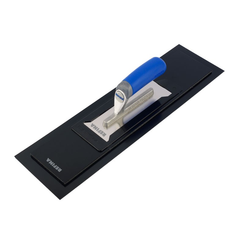 PLAZIFLEX Foam Backed 1.0mm Black Skimming Trowel – Flexiback Plastic Finishing Trowel by Refina