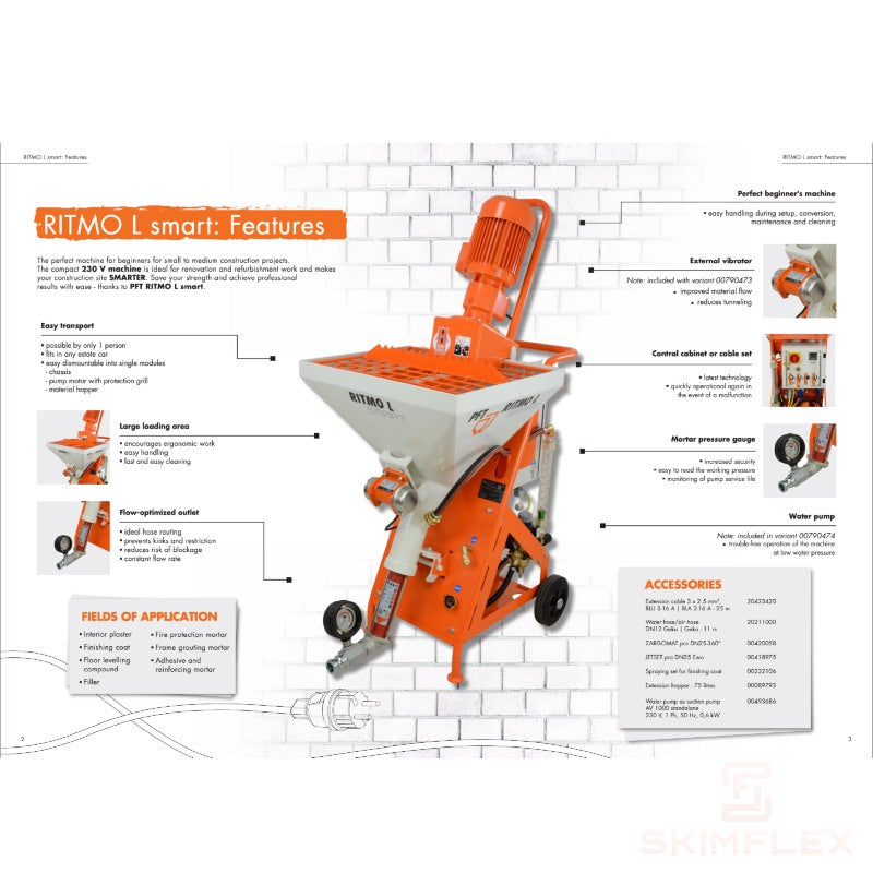 PFT Ritmo L Smart Plastering Machine PFT Wales Bundle Available to Order