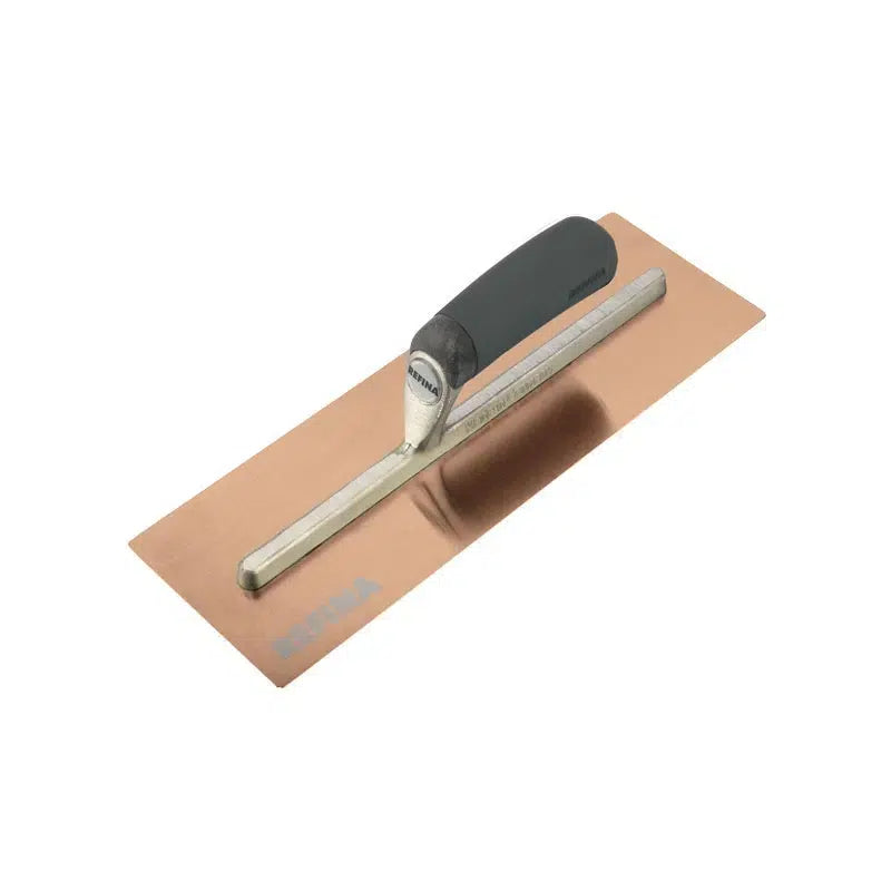 Finatex-2 rose gold finishing trowel for multi-finish plaster