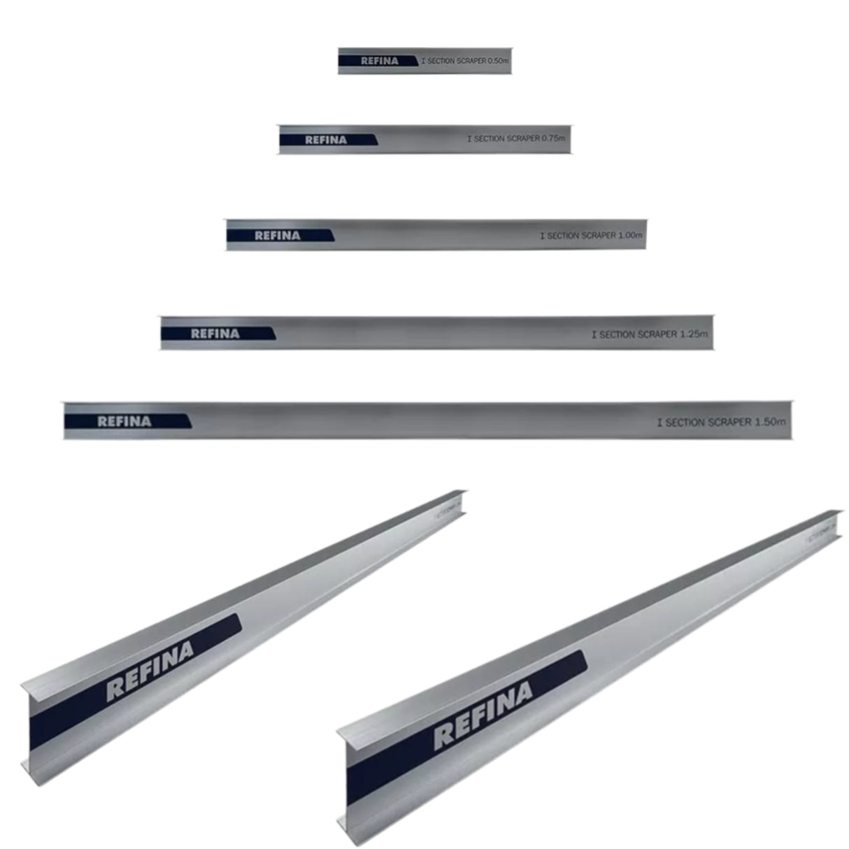 full set refina i section scrapers 0.5 meter to 2.0 meter