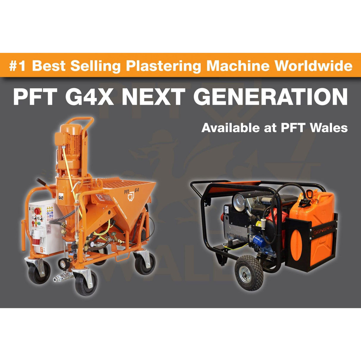 G4X Standard switchable 230v/400v Plastering Machine