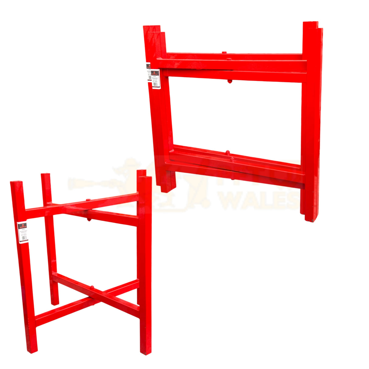 Skimflex Bricklayers Spot Board Stand 500mm  Bundles 3,5 & 10 – Heavy Duty Mortar Board Holder, Red Powder Coated Steel, Foldable