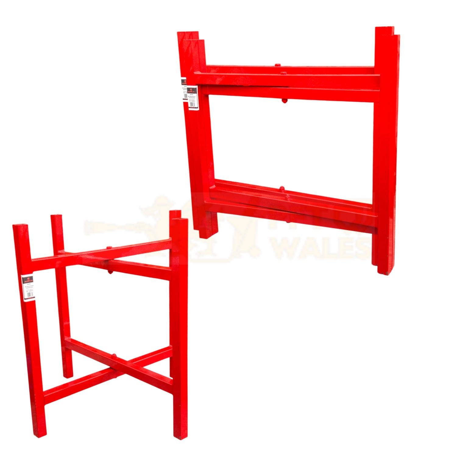Skimflex Bricklayers Spot Board Stand 500mm  Bundles 3,5 & 10 – Heavy Duty Mortar Board Holder, Red Powder Coated Steel, Foldable
