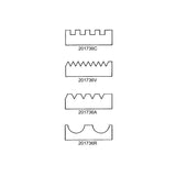 11" Changeable Blades for notched trowels Square,Scalloped & V shaped