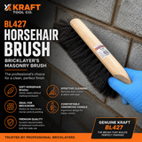 Kraft Horsehair Brush BL427 Bricklayers Masonry Cleaning Brush