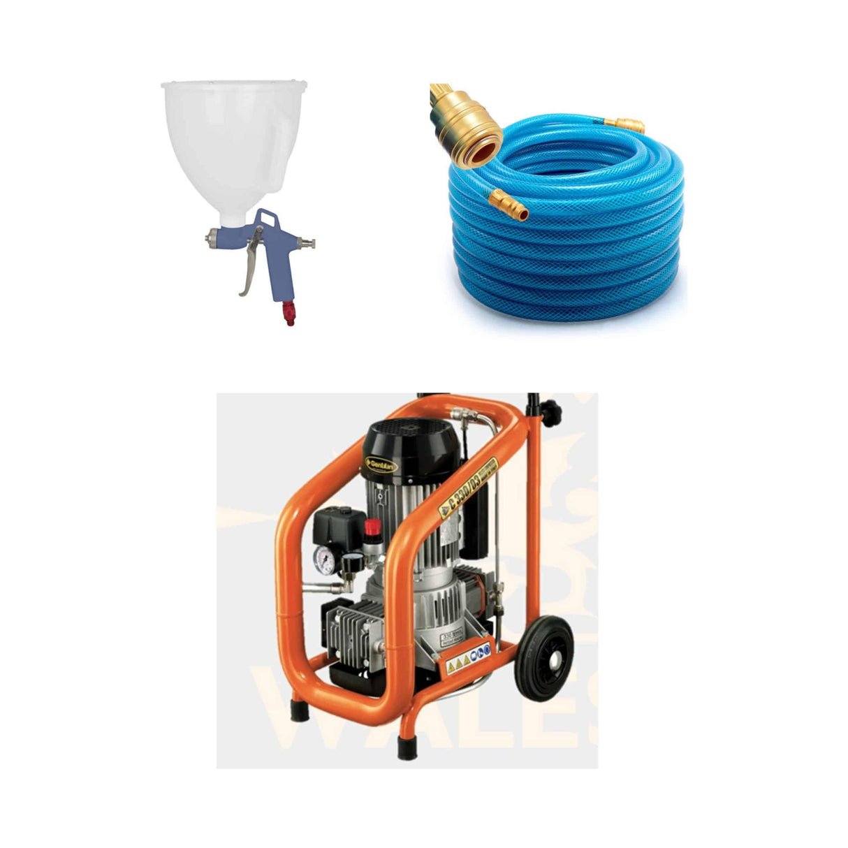 Refina hopper spray gun bundle