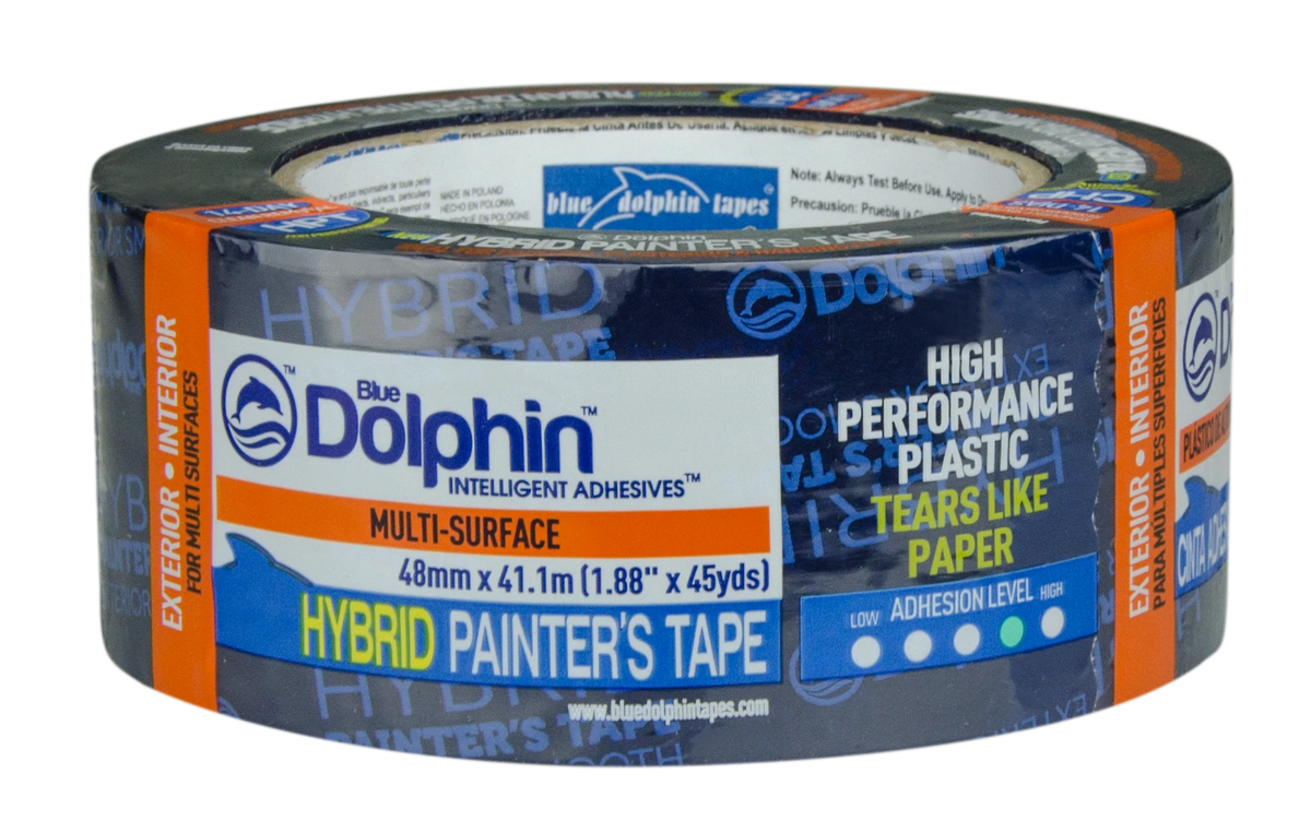 Blue Dolphin Hybrid masking tape 48mm x 41m for silicone render, EWI and exterior painting