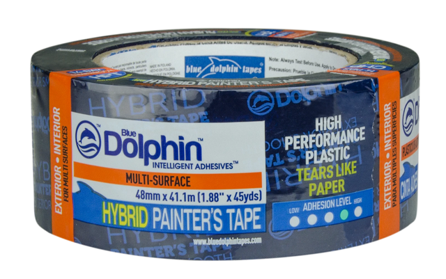Blue Dolphin Hybrid masking tape 48mm x 41m for silicone render, EWI and exterior painting