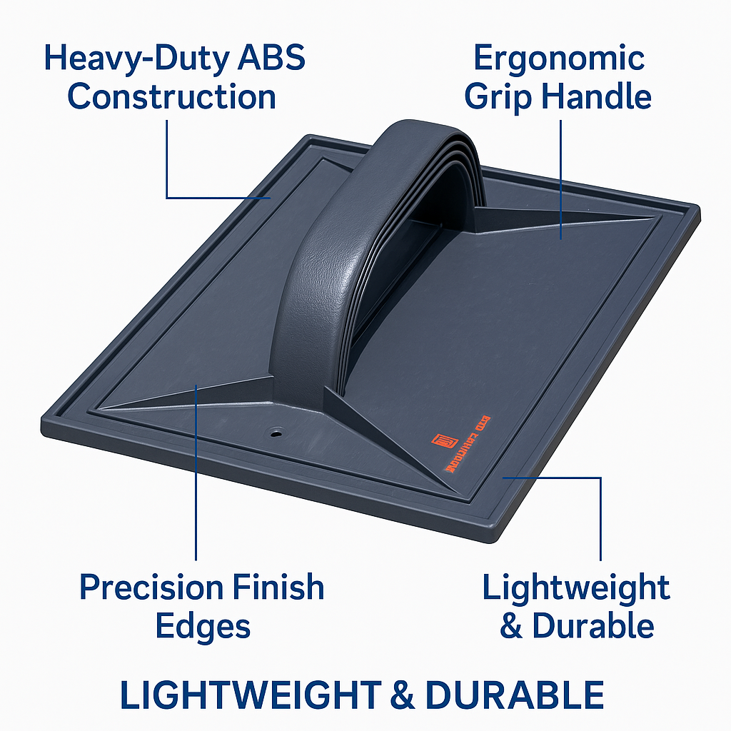 Skimflex ABS Plastic Plasterers Float – Builders Concrete Float Trowel (11", 16", 17")