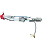 compact plaster spray gun short tube with aluminium shut off valve and rotatable coupling