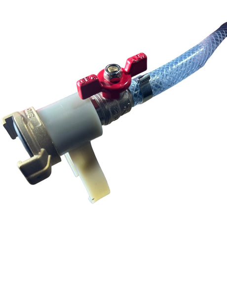 DN25 short spray gun with 14mm cap Geka connection and 5mm air tube
