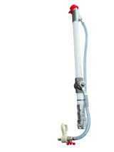 long reach plaster spray gun with aluminium shut off valve for ceilings and high walls