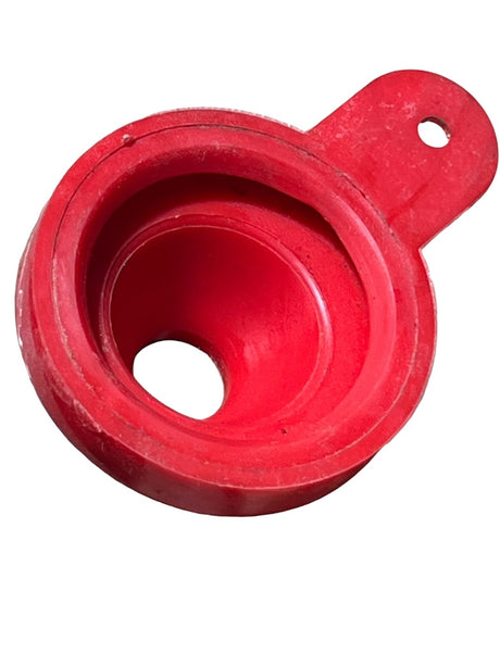 Flat face rubber plaster spray nozzle cap with internal cone