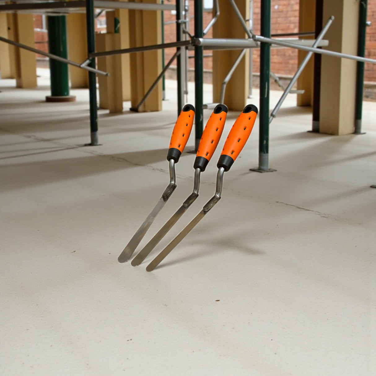 Skimflex Tuck Pointer Trowel Set – 3 Sizes (8mm, 10mm, 12mm) Stainless Steel Blades with Rubber Grip Handle