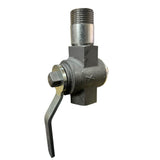 Spray Gun Shut-Off Valve – Aluminium Plug Valve 1" Female / With Stainless Nipple