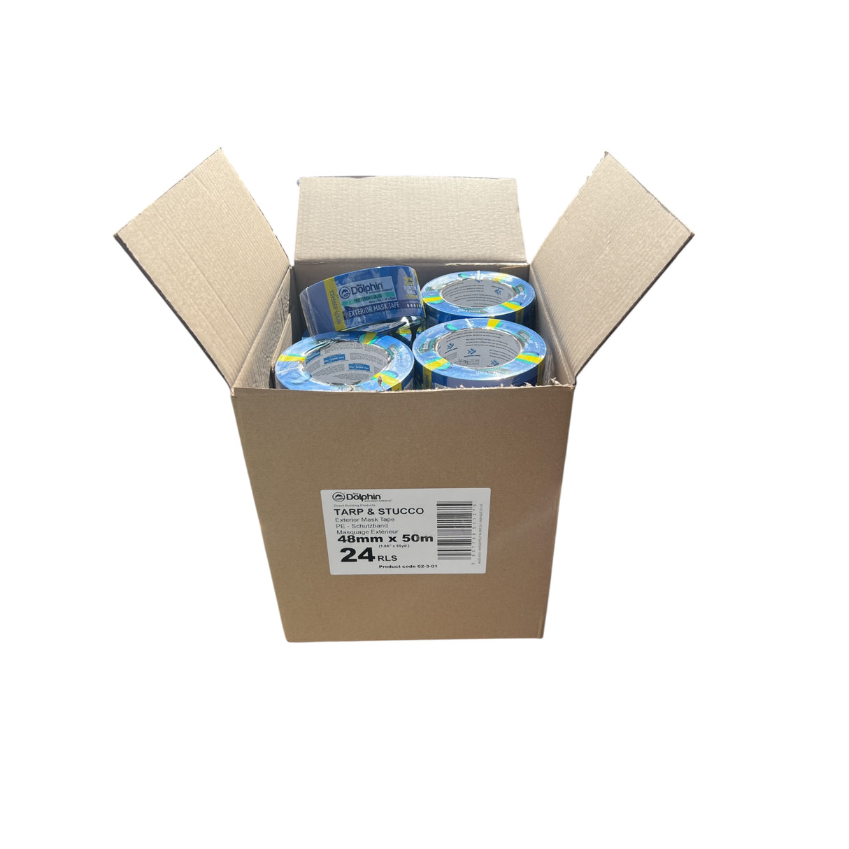 Blue Dolphin Tarp & Stucco Tape Blue masking External Tape 50 mts