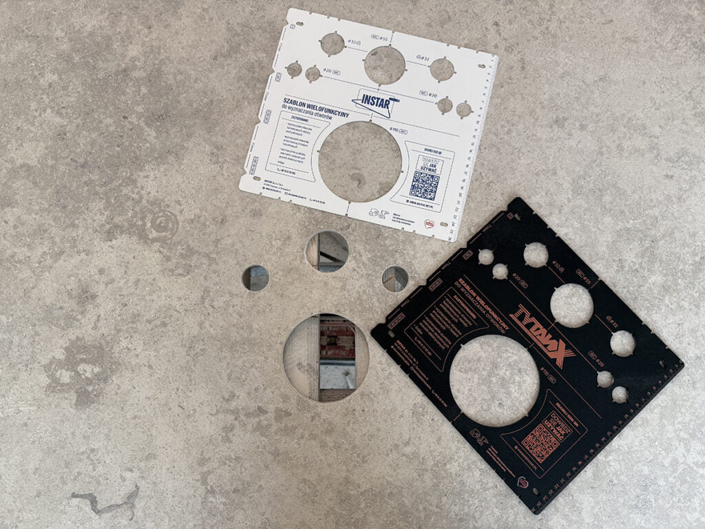 Tile Template Skimflex Tytan – Multi-Function Tiling Hole Cutting & Measuring Guide