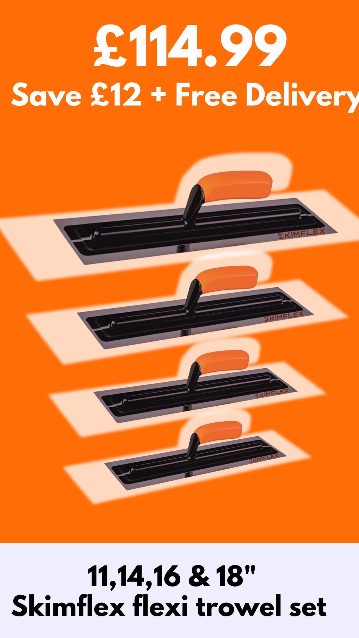skimflex flexi trowel deal all sizes 4 x trowels 