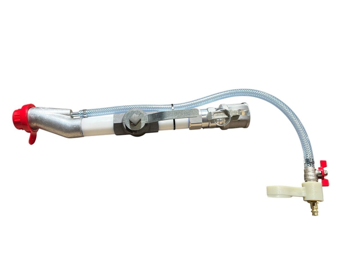 200mm short PFT Ritmo spray gun with shut off valve and 10mm cap