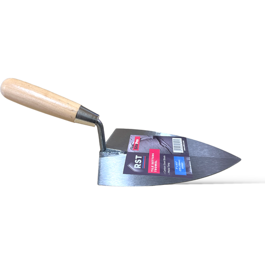 RST Tile Setter Trowel 7" Tile Setter Trowel Wood Handle RTR107