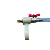 ewo air fitting and red shut off valve for air connection spray gun