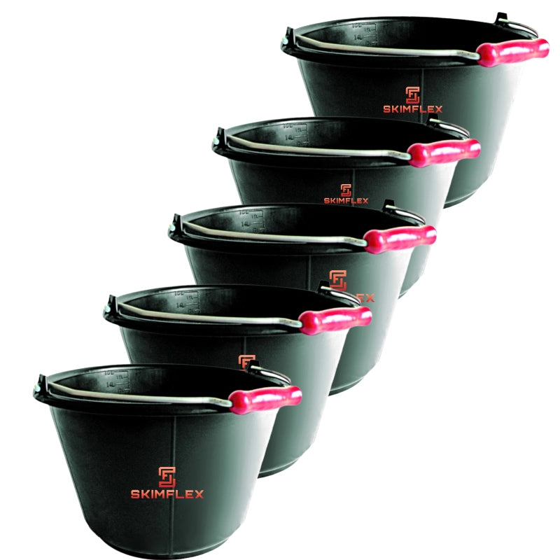 Builders Buckets Heavy Duty 5  WATER FEED Buckets 16 lts Strong Handle