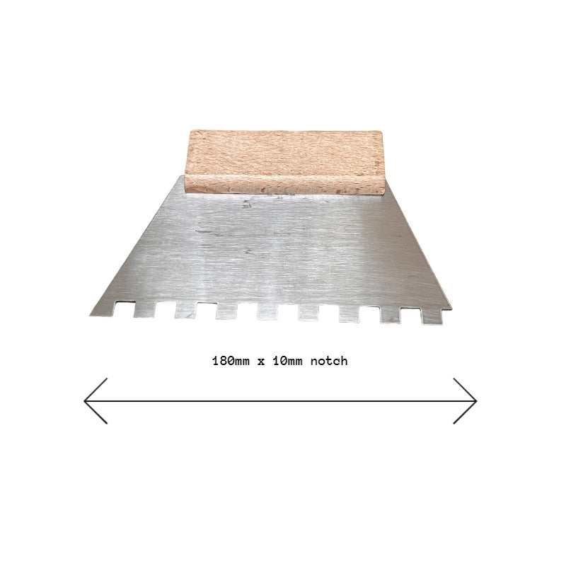 Adhesive spreader Notched Toothed Various size tooth Skimflex 180mm