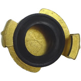 Blank Geka plate fitted to Geka type claw coupling on plastering machine air line