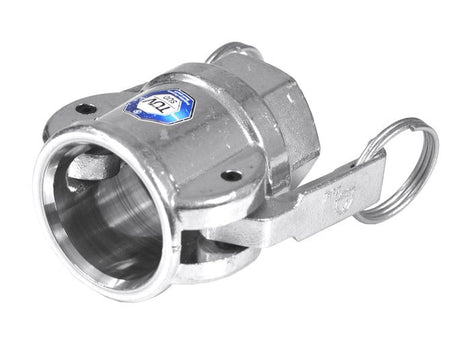 Aluminium camlock coupling 25 female with 1 inch BSP internal thread