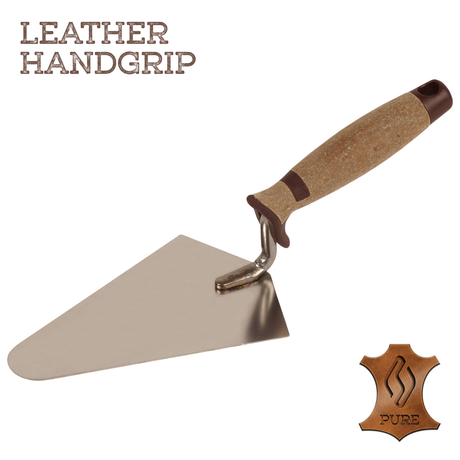 Stainless Steel Gauging Trowel 6 Leather Grip Superprof