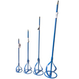 Paint Mixing Paddle Set 4 Paddles 60 80 100 120 mm