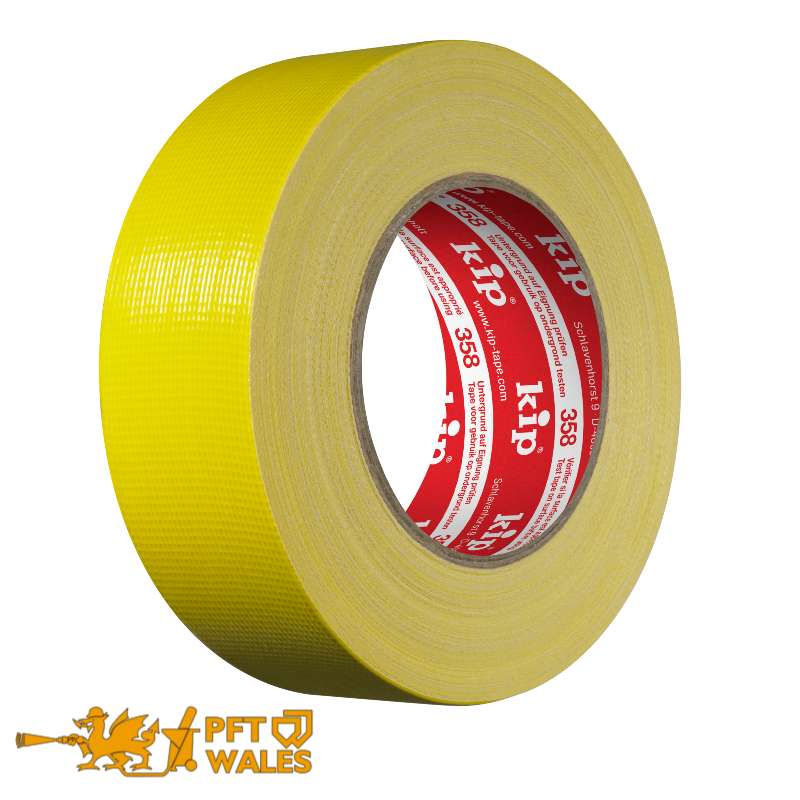 Kip 358 Concrete and Wall Tape masking damp surfaces