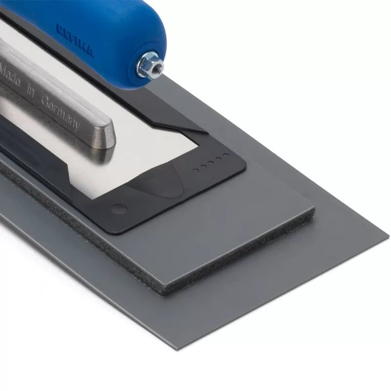 PLAZIFLEX Foam Backed 1.5mm Grey Skimming Trowel – Flexiback Plastic Finishing Trowel by Refina