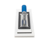 Plastic finishing trowel with white Plaziflex blade and soft grip handle