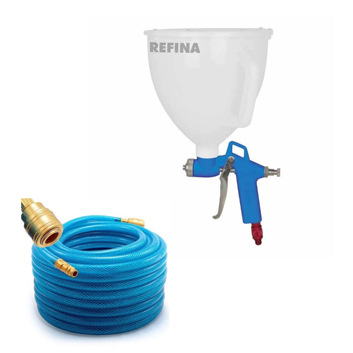 Refina Hopper gun with 20 mts Air hose