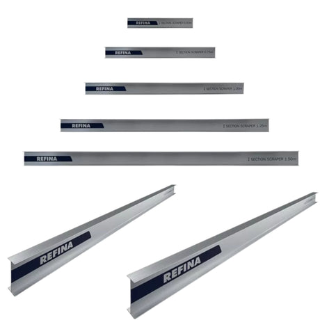 full set refina i section scrapers 0.5 meter to 2.0 meter