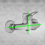 template can be used on wall flush mounted bath taps