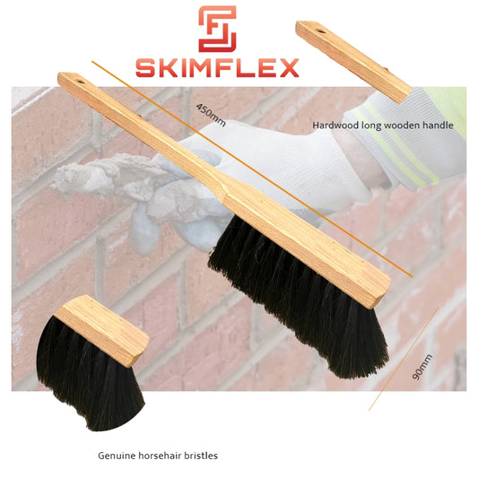 Skimflex Bricky Brush  long handle horse hair