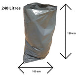 rubble sacks heavy duty construction Waste Bin Bags 120l 240l Heavy duty strong